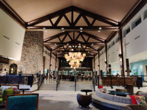Loews Sapphire Falls Resort Universal Orlando lobby hotel